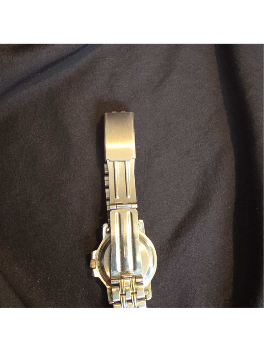 Rumours Quartz Analog Two-Tone Bracelet Watch Black Dial Roman/Stick no battery - Picture 2 of 3